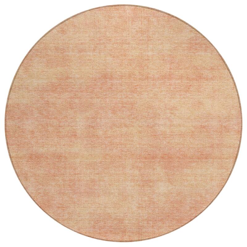 Machine Washable Indoor/ Outdoor Simple Solid Chantille Rug