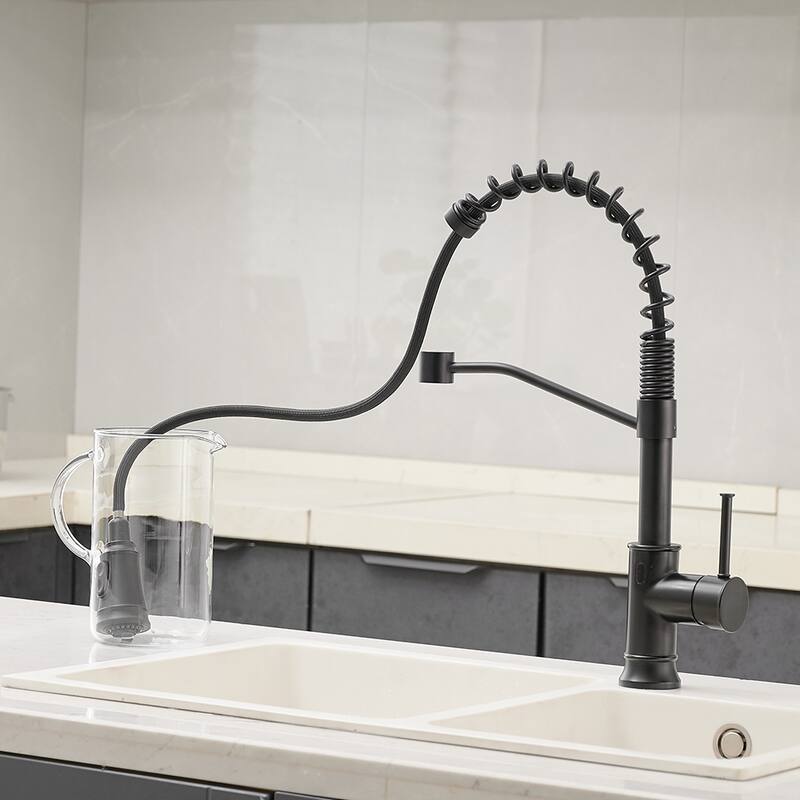 Touchless KitchenFaucets with Pull Down Sprayer Motion Sensor Sink Faucet