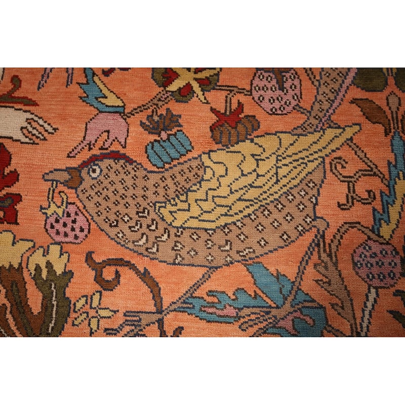 Animals Design Ziegler Indian Large Area Rug Handmade Wool Carpet - 9'10"x 13'11"