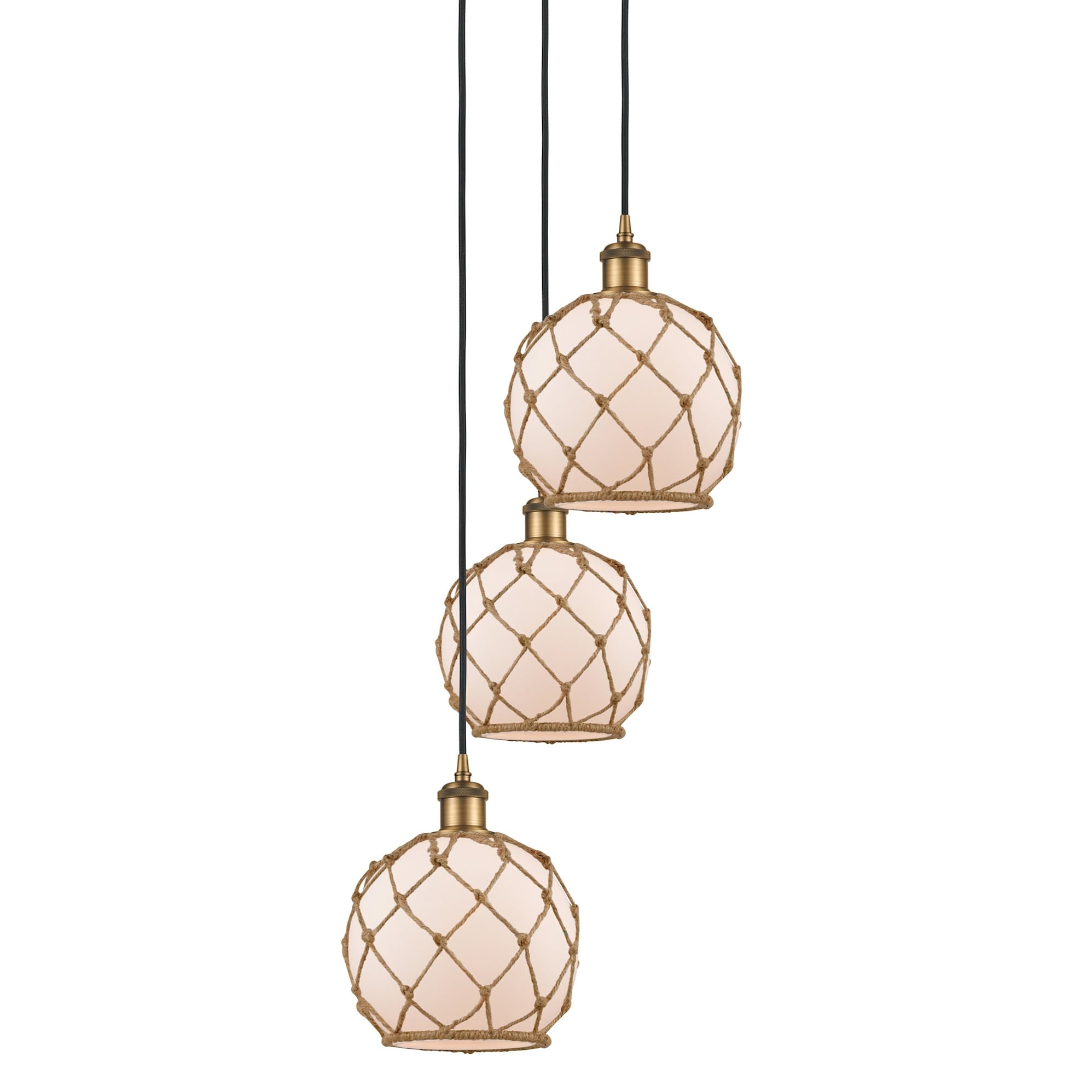 Innovations Lighting 113B-3P-31-15 Farmhouse Rope Pendant Farmhouse