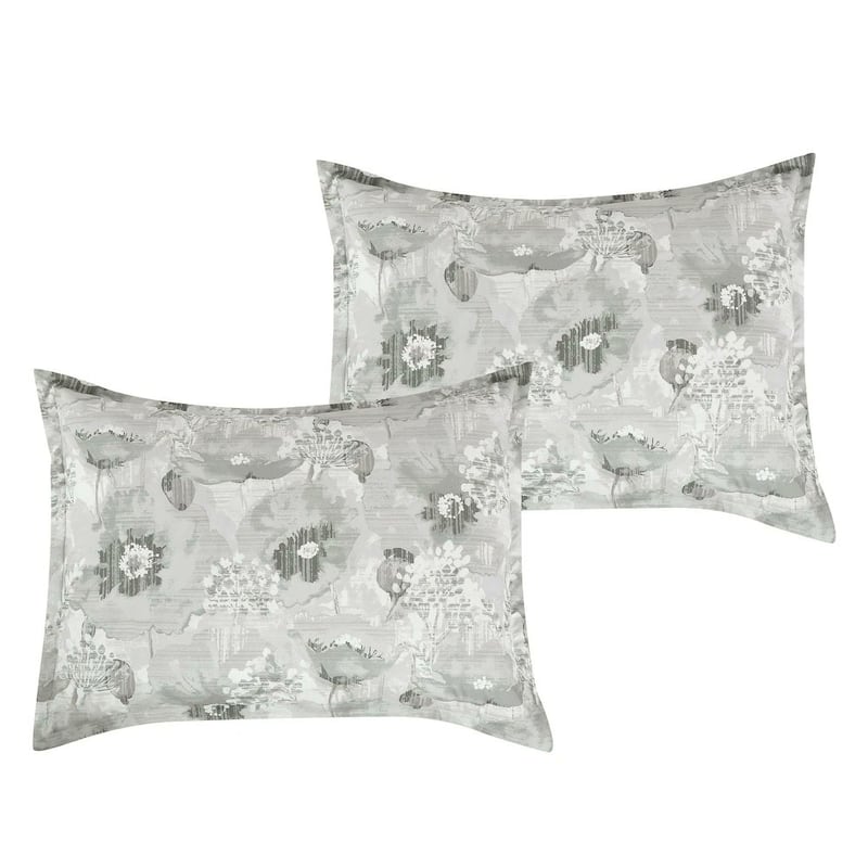 7 Piece Green Comforter Set Embroidery Soft Bedding