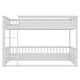 preview thumbnail 6 of 11, Convertible Bunk Bed with Ladder and Safety Guardrails, Solid Wood Frame