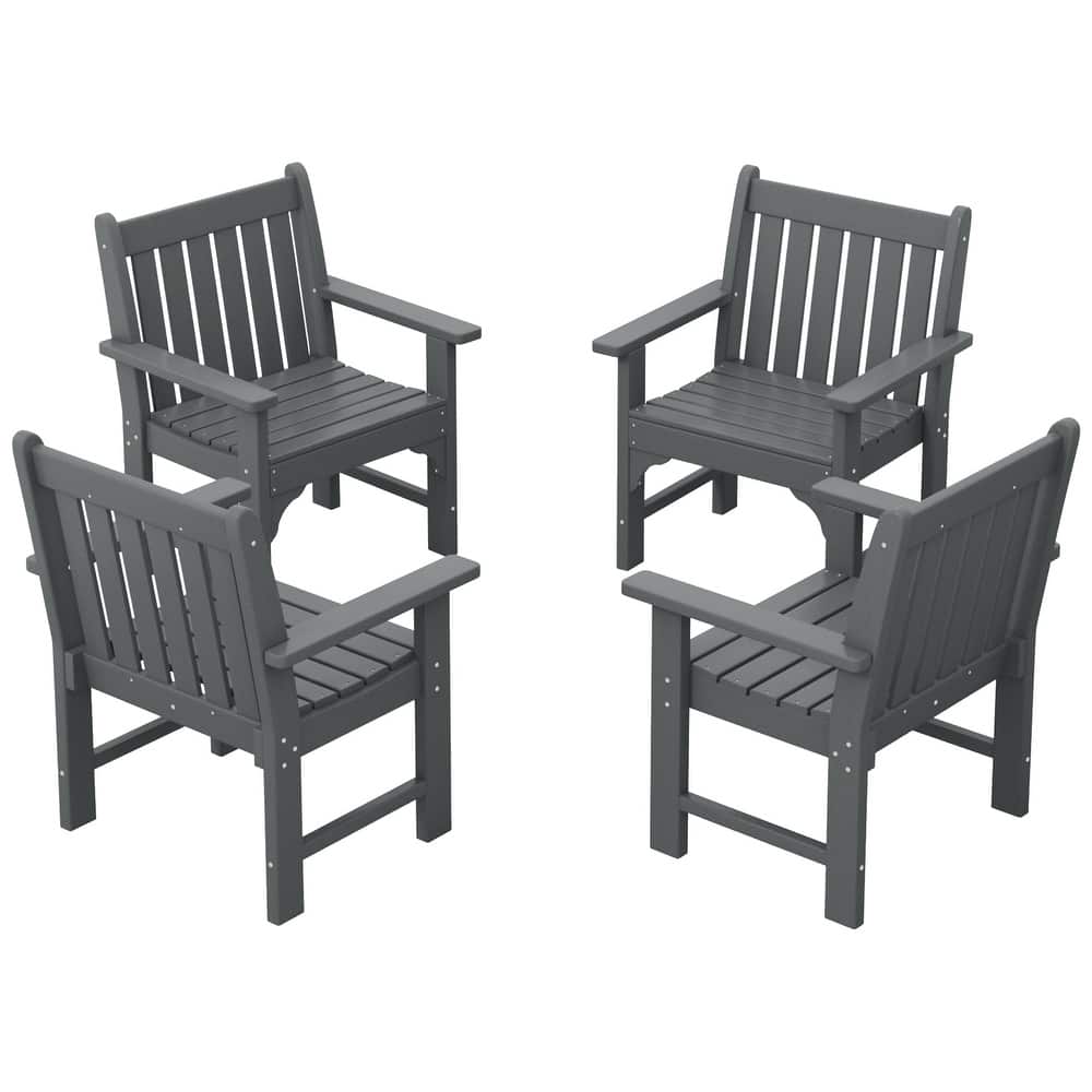 Laguna Outdoor Dining Poly Garden Arm Chair (Set of 4)