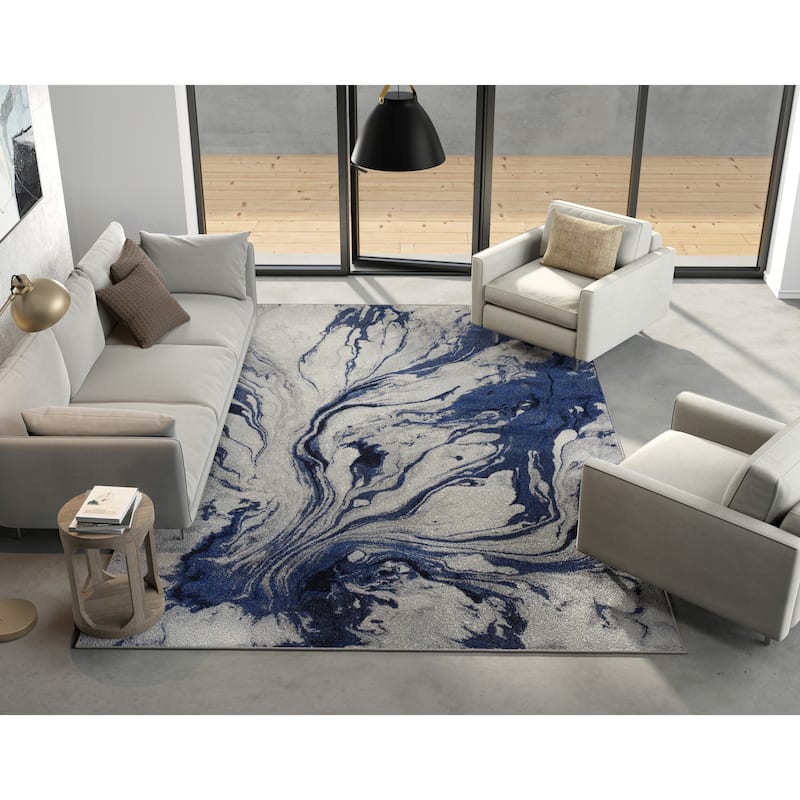 Domani Globe Modern Abstract Pattern Area Rug