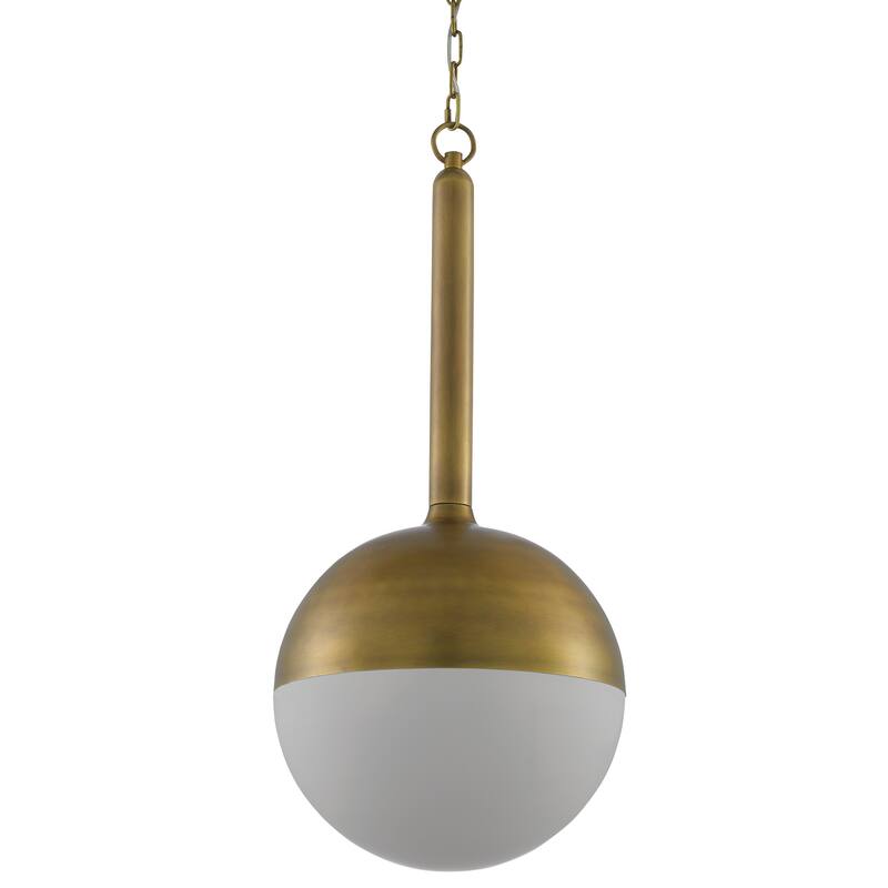Currey & Company Moonward Brass Pendant - 29.5"h x 14"dia