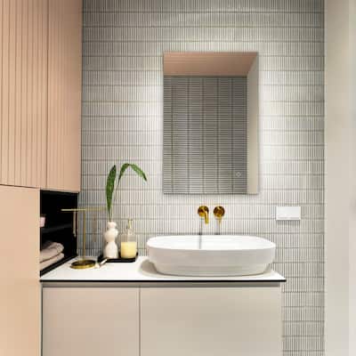 SAFAVIEH Home Jed 24" LED Vanity Mirror - Silver