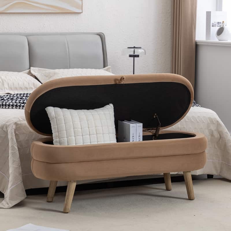 Storage Bench Bedroom Bench With Wood Legs