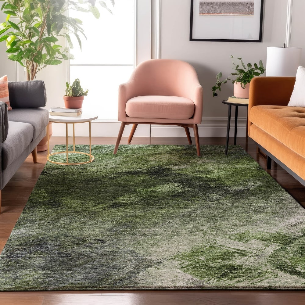 Premium Washable Super Soft Contemporary Abstract Mayfield Rug