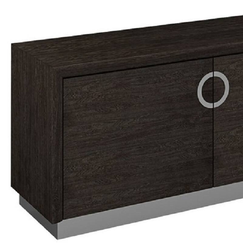 HomeRoots 72" Gray Buffet Table with Two Doors - 72' X '35' X '22