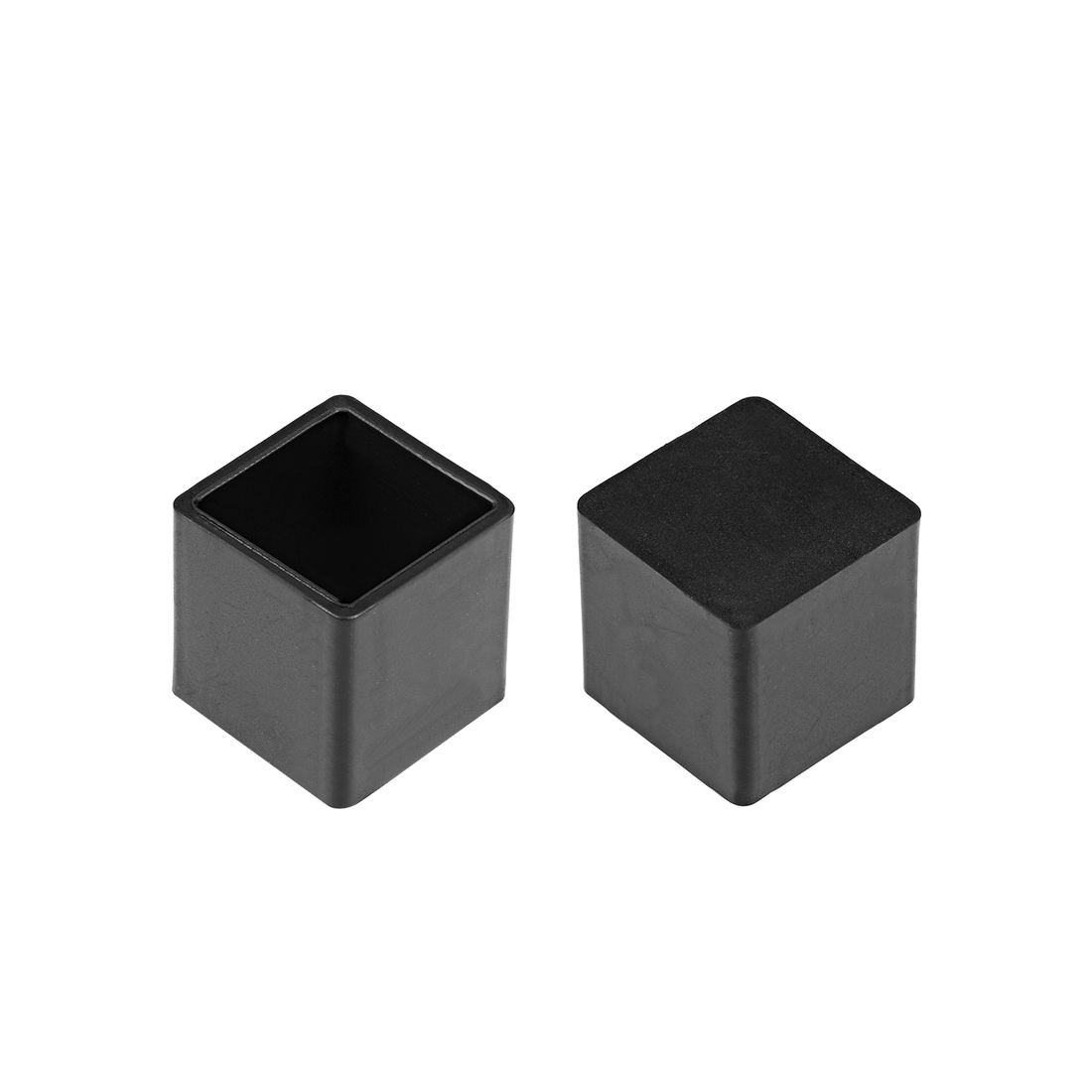 Rubber End Caps Covers 24mm x 24mm Square Furniture Table Chair