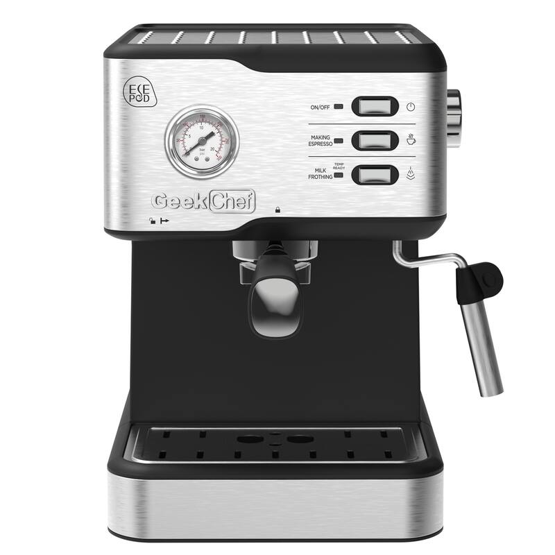 20Bar Espresso Machine with Professional Milk Frothing Wand and Temperature Control