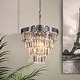 preview thumbnail 7 of 6, 3-Light 13" Cone Shape 4-Tier Crystal Chandelier Chrome