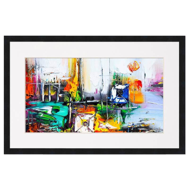 15x21 Frame with Mat - Black 17x23 Frame Wood Made to Display Print or Poster Measuring 15 x 21 Inches with White Photo Mat
