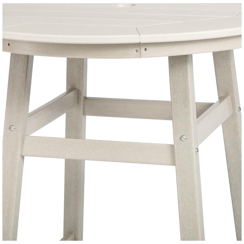 Polytrends Laguna Hdpe All Weather Outdoor Patio 35" Round Counter Table
