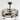 21" Black 3-Blade LED Caged Ceiling Fan Chandelier with Remote