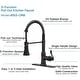 preview thumbnail 36 of 36, Single Handle Kitchen Sink Faucet With Pull Down Sprayer Commercial Kitchen Faucet One Hole Spring High Arc Gooseneck Bar Faucet