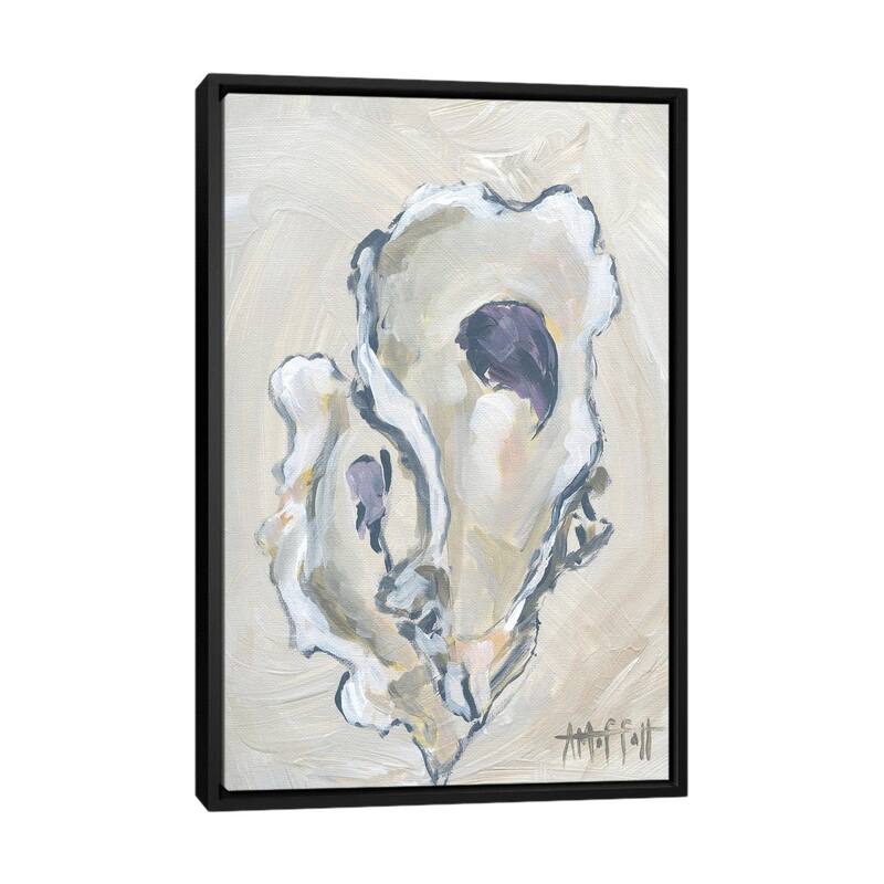 iCanvas "Beige Oyster II" by April Moffatt Framed Canvas Print - Black - 48x32