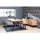 preview thumbnail 7 of 6, Rye Studio Scandinavian Wavy Edge 3-Section Sideboard - 18.75"W x 78.75"L x 28.625"H