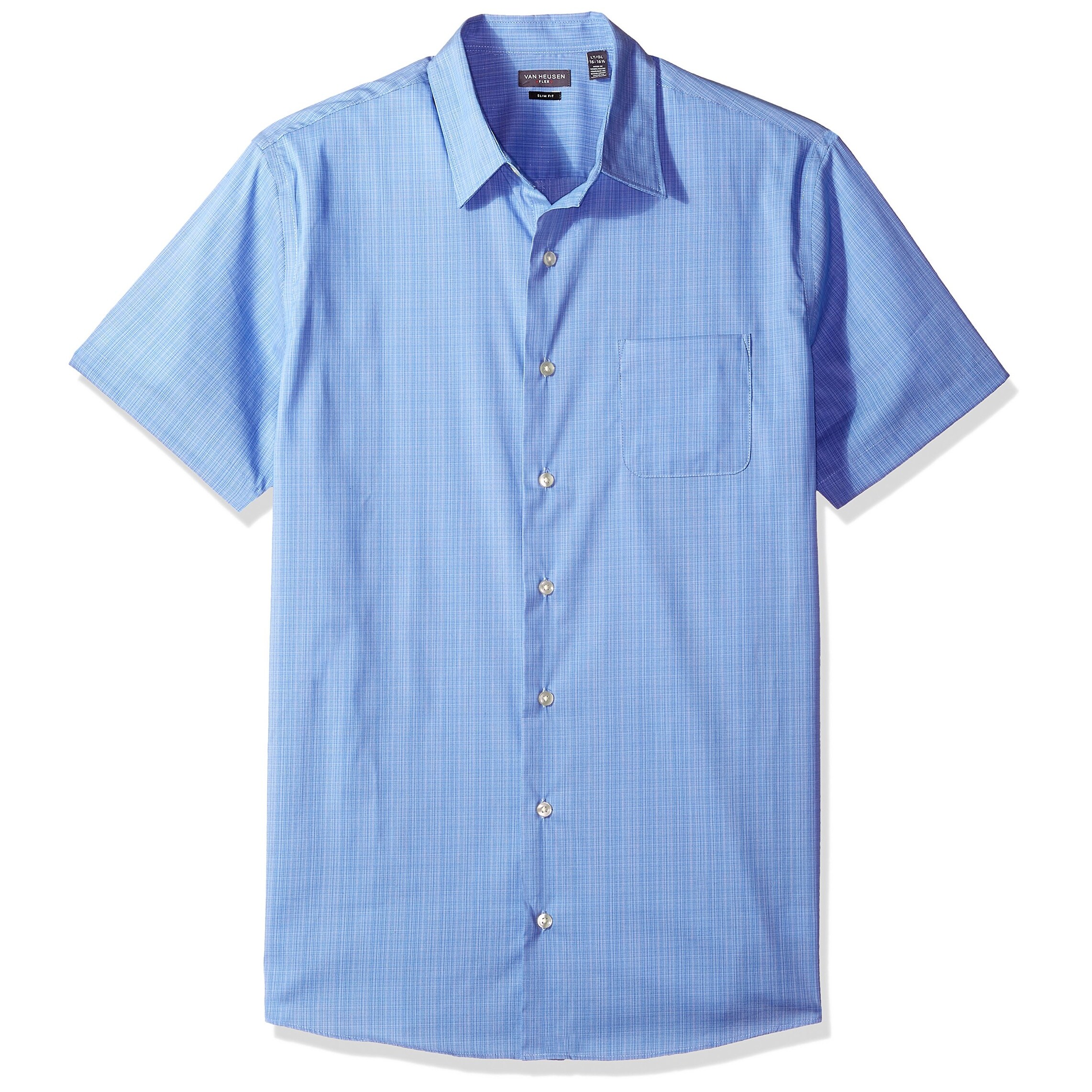 Shop Van Heusen Blue Mens Size Lt Big Tall Slim Fit Button Down