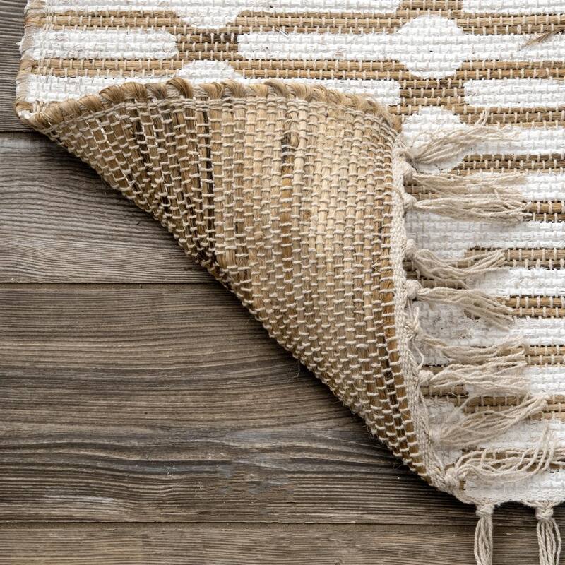 Nuloom Lavena Printed Winged Trellis Jute Area Rug