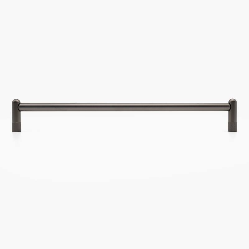 Hapny Home K1032-APPLC Knurled 18" Center to Center Modern Industrial - Graphite