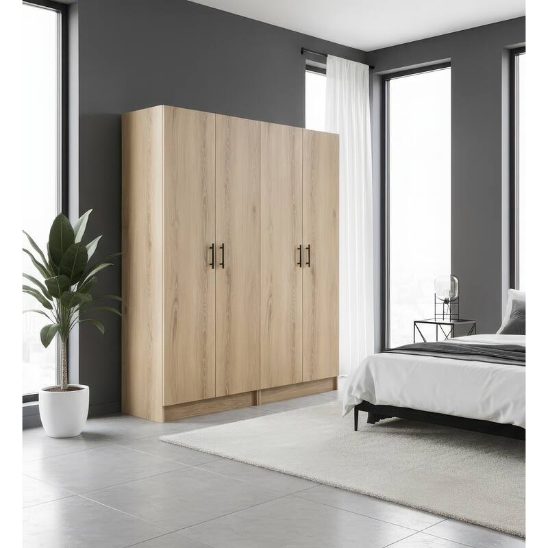 Modex Multi-Purpose Utility Storage Cabinet (2-Piece Set) - W 63″ × D 15.7″ × H 70.9″