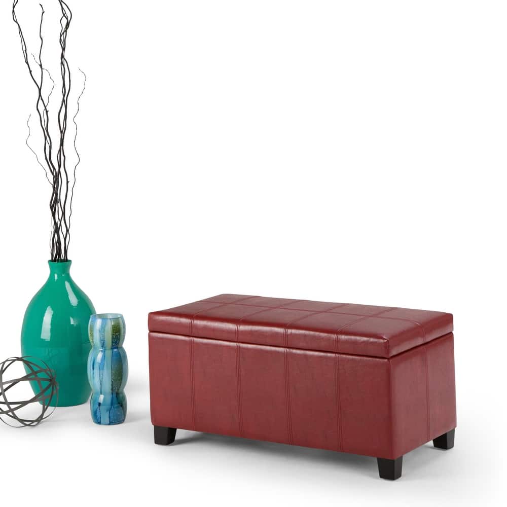 WYNDENHALL Lancaster 36 inch Wide Contemporary Rectangle Storage Ottoman