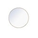 preview thumbnail 15 of 186, Carson Carrington Labbemala Metal Frame Round Mirror