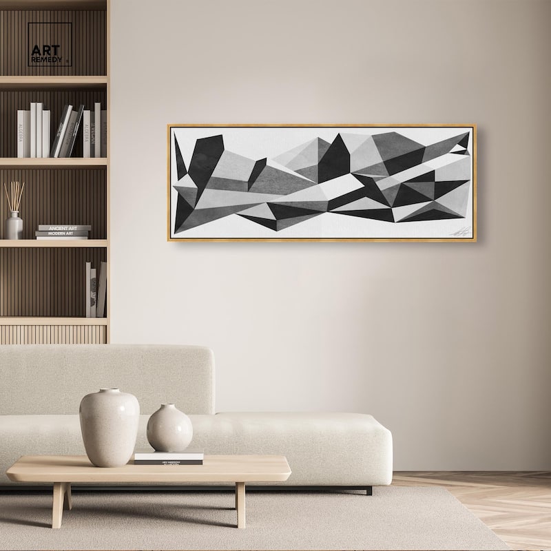 Geometric Panoramic Canvas by Art Remedy