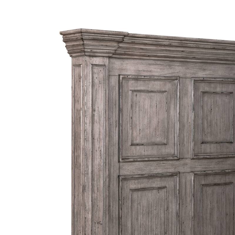 Big Valley Graystone Panel Bed, Dresser & Mirror Set