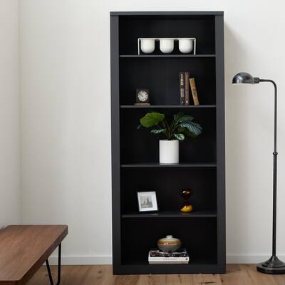 Brookside Elaine Five Shelf Adjustable Bookcase