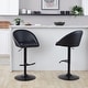 preview thumbnail 34 of 84, Porch & Den Livesey High Back Adjustable Bar Stool with Rounded T Footrest (Set of 2)
