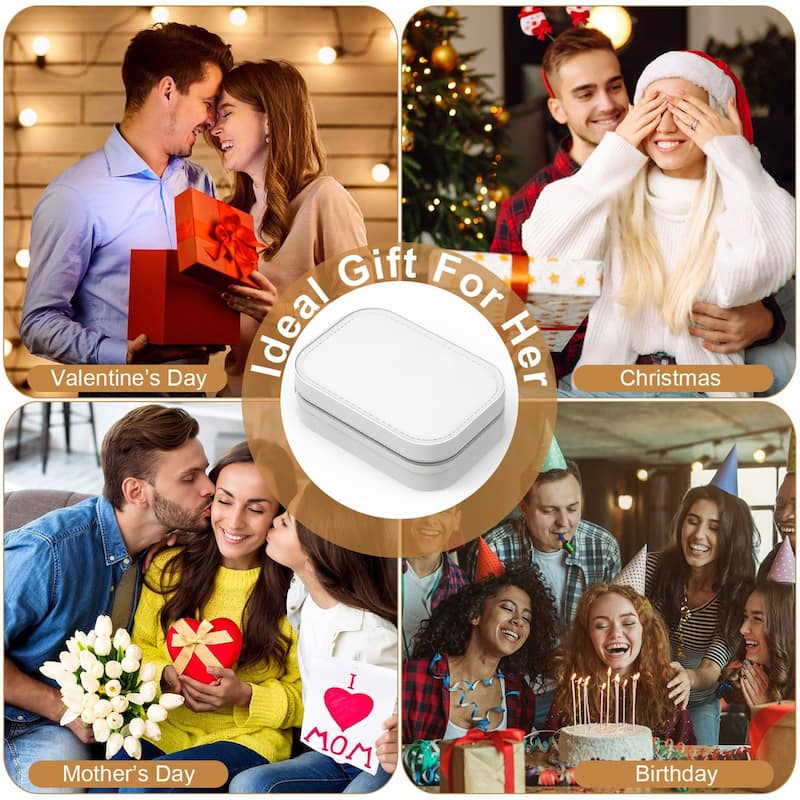 Portable Makeup Case with Rechargeable LED Mirror