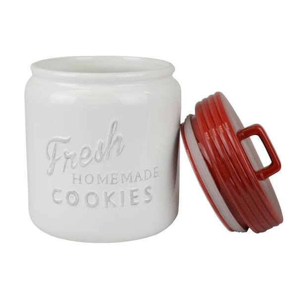 6 X 6 Classic Red Large Ceramic Cookie Jar On Sale Overstock 31713995 Shop cookie jars at chairish, the design lover's marketplace for the best vintage and used furniture, decor and art. overstock com