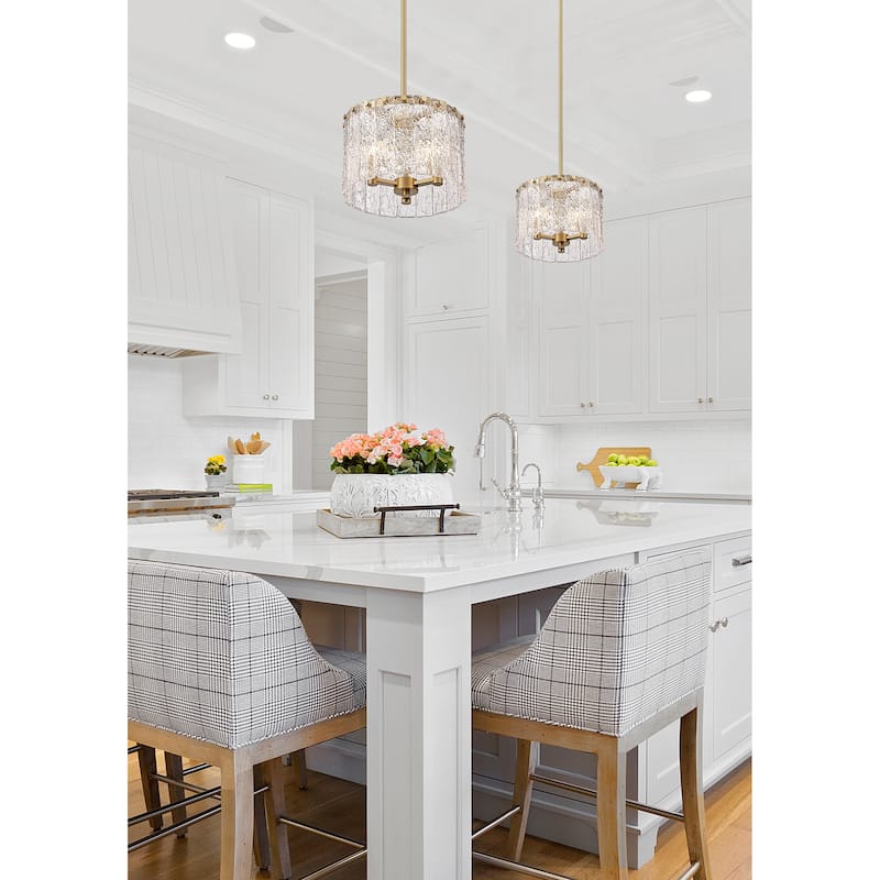 Glacier 3 Light Pendant - Modern Gold