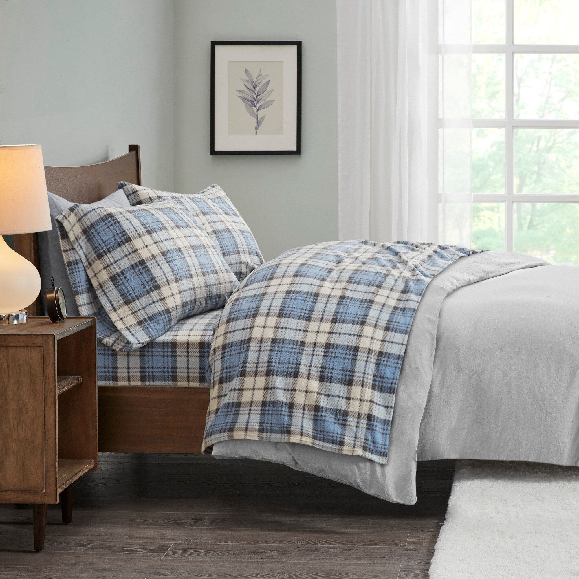 Pine Canopy Little River Microfleece Sheet Set