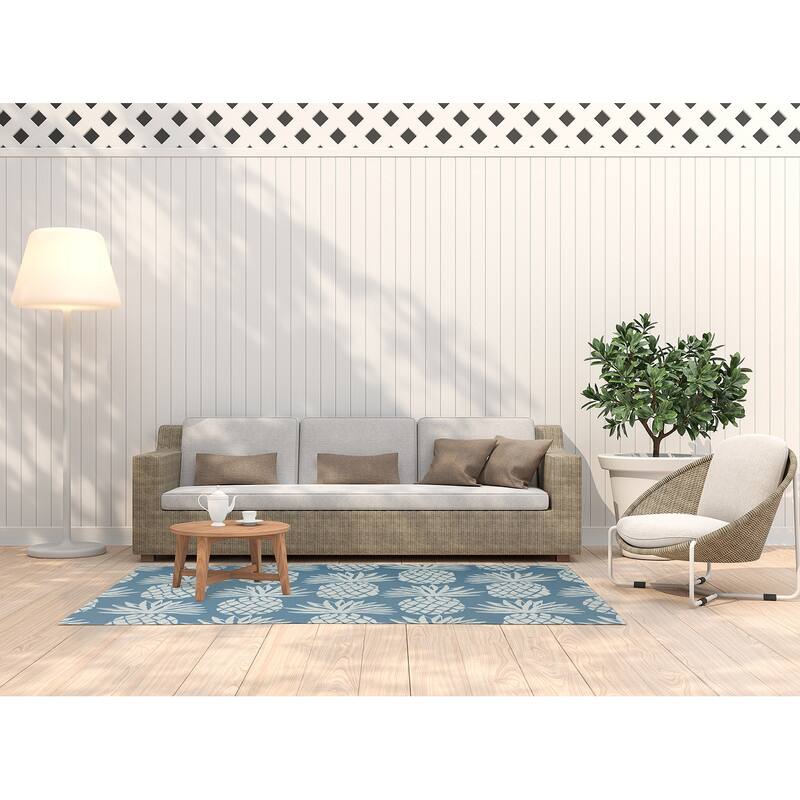 Pineapple Pattern Indoor/Outdoor Rug