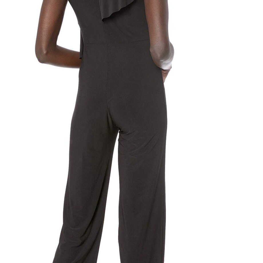 bebe one shoulder jumpsuit