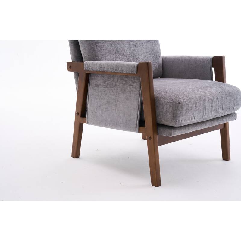 Mid-Century Modern Accent Chairs ,Modern Accent Chair,Chair with Soft Waist Cushion,Ergonomic Lounge Chairs