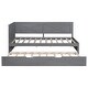 preview thumbnail 13 of 13, Twin Platform Daybed with Trundle, Wood Daybed Grey