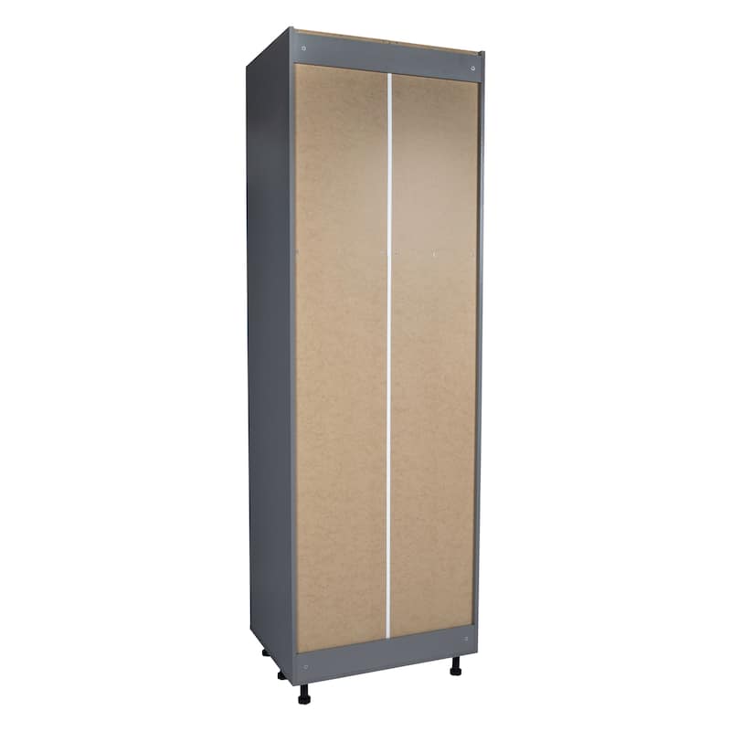 36" x 96" Utility Cabinet-Four Door-Grey - 36 x 96 x 23 3/8