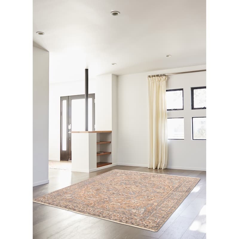 ECARPETGALLERY Hand-knotted Jules Serapi Tan Wool Rug - 8'0 x 9'9