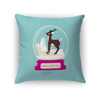 Deer Snow Globe Accent Pillow By Terri Ellis - On Sale - Bed Bath 