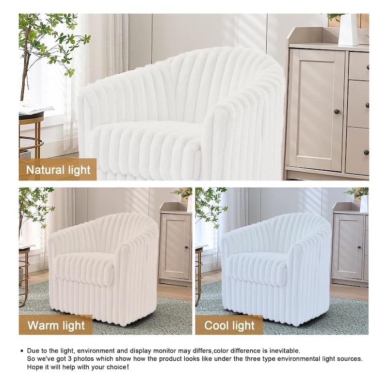 Single Sofa Armchair Swivel Barrel Chair