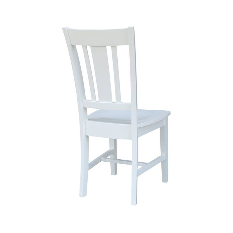 International Concepts Solid Wood San Remo Splatback Chairs - Set of 2