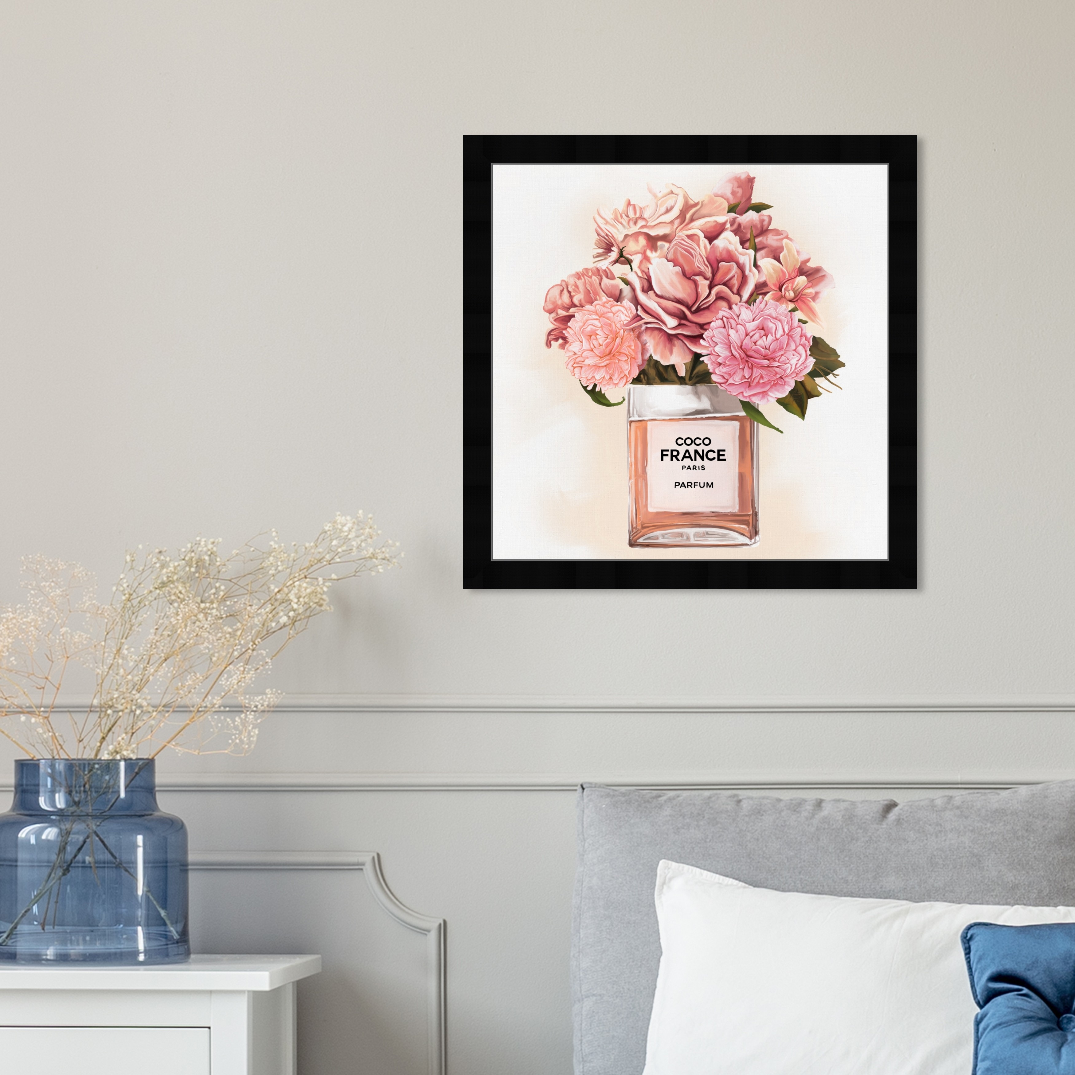 Oliver Gal 'Floral Perfume Peonies' Fashion and Glam Wall Art