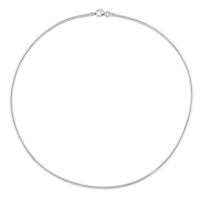 Miadora Sterling Silver Snake Chain Unisex Necklace