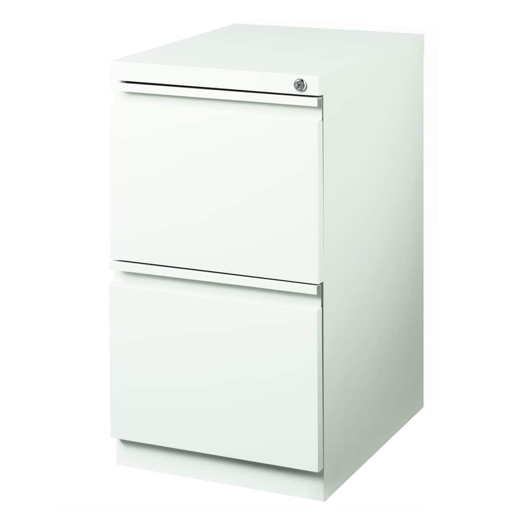 Hirsh 20-inch-deep Steel Mobile Two-drawer File Pedestal with Lock
