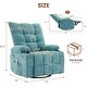 preview thumbnail 2 of 14, 360 Degree Swivel Rocking Single Sofa with Cup Holders