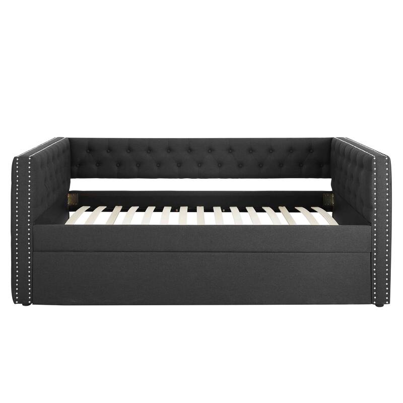 Upholstered Daybed with Trundle